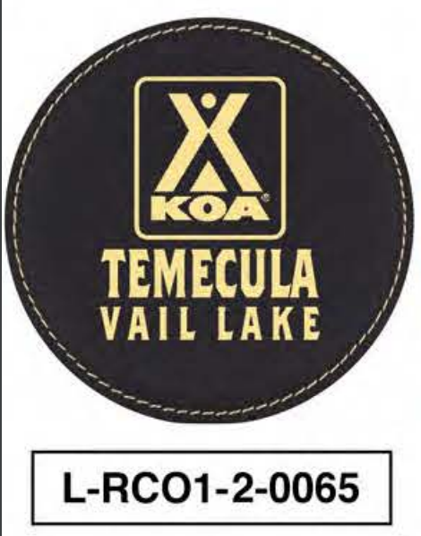 LEATHERETTE ROUND COASTERS (12 UNITS PER CASE)