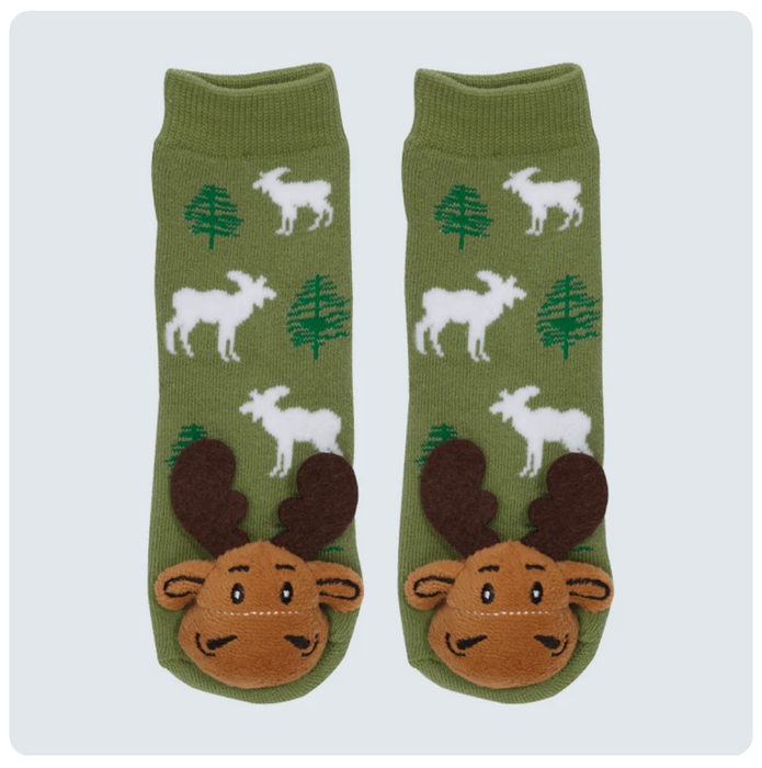 MESSY MOOSE PINE TREE MOOSE SOCKS - 27038