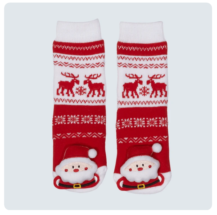 MESSY MOOSE SANTA SOCKS- 27030