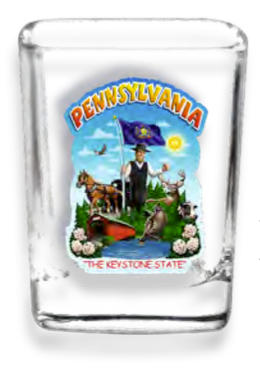 STATE MONTAGE SHOT GLASS - ARIZONA SMG103