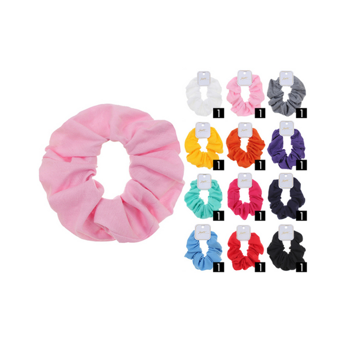 Jumbo Hair Scrunchie 12 assorted