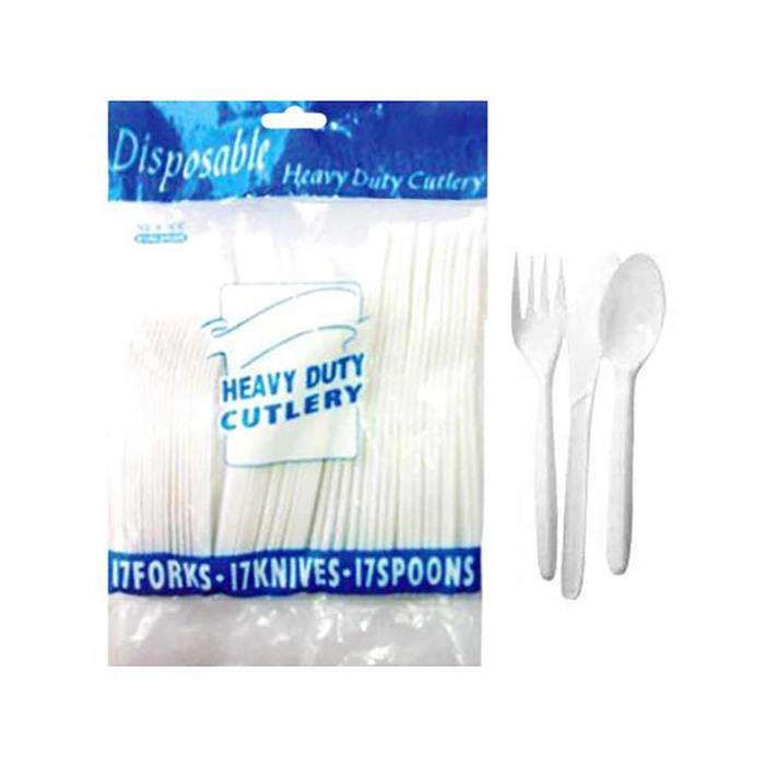 51 Pc Plastic Cutlery Assortment