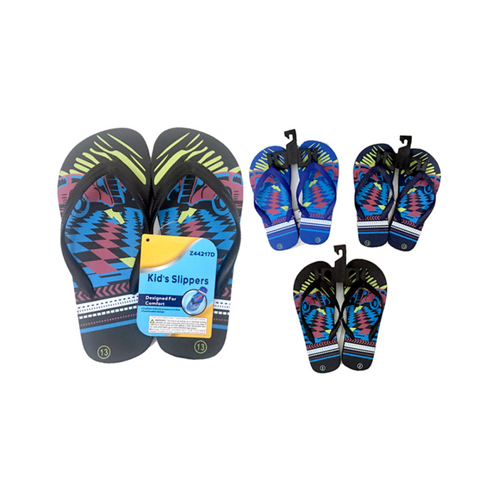 Boy's Flip Flops - 4 assorted styles