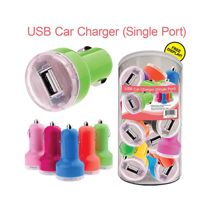 36pc Single Port Car Charger Tub
