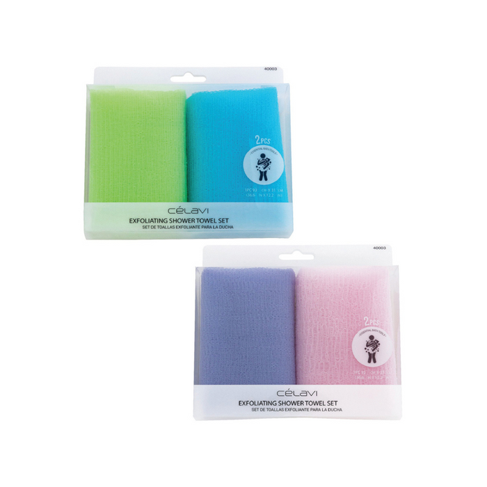 2 Pack Exfoliating Towels