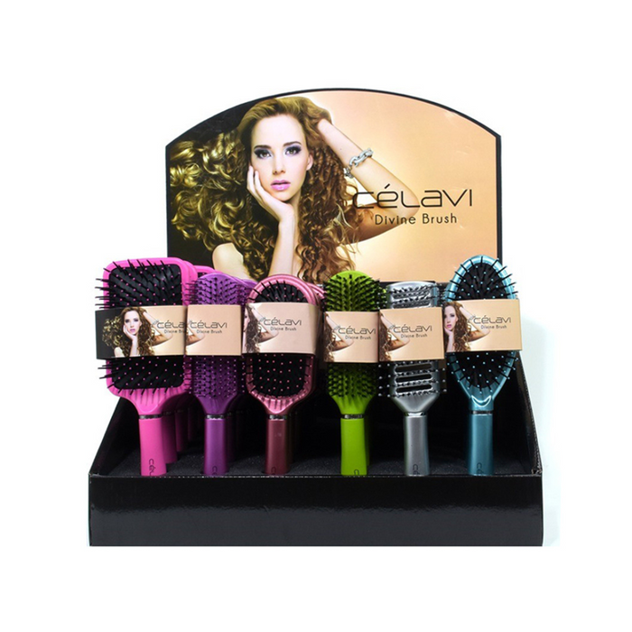 36 Pc 6 Style Mix Hairbrush 36 pc Display
