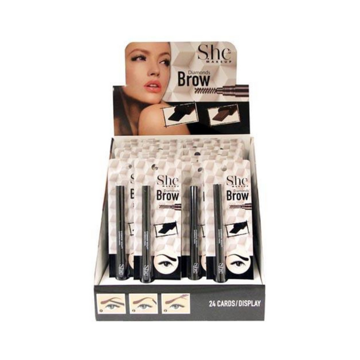 24 Pc Display Black Eyebrow Pencil