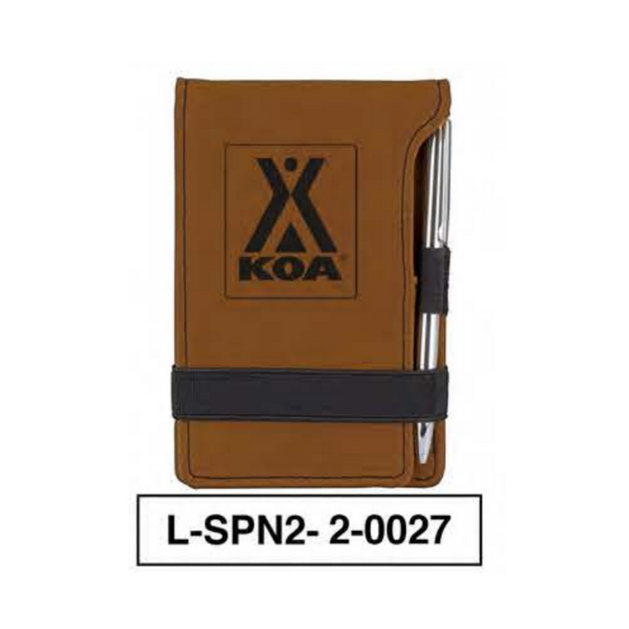 KOA LEATHERETTE NOTEPAD WITH PEN - L-SPN2-2-0027
