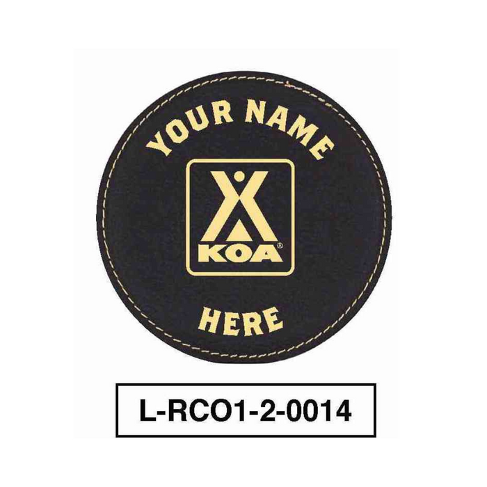 KOA LEATHERETTE ROUND COASTER
