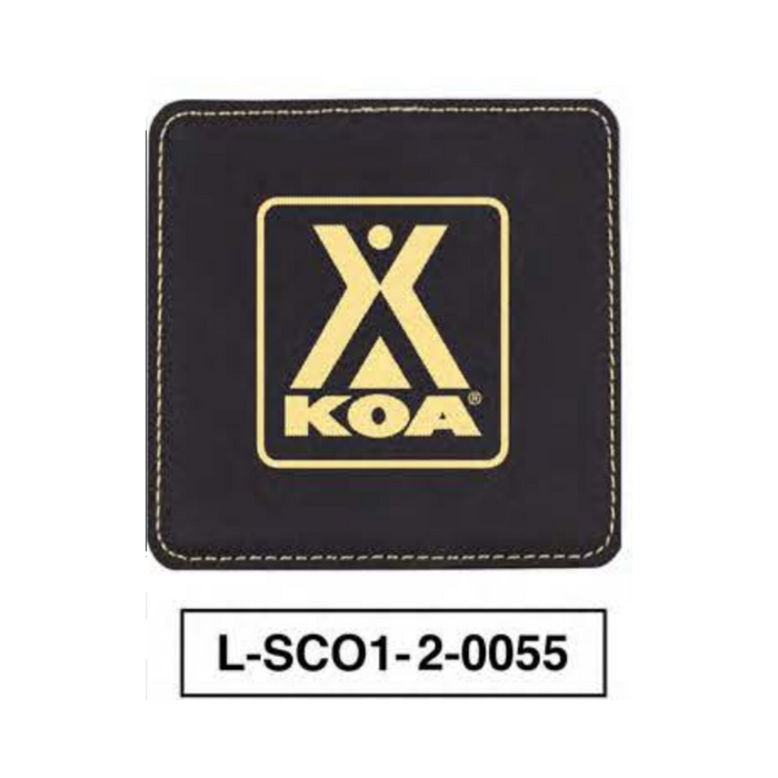 KOA LEATHERETTE SQUARE COASTER