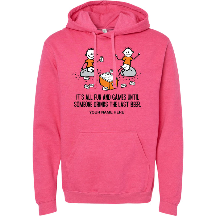 FUN AND GAMES BEER HOODIE