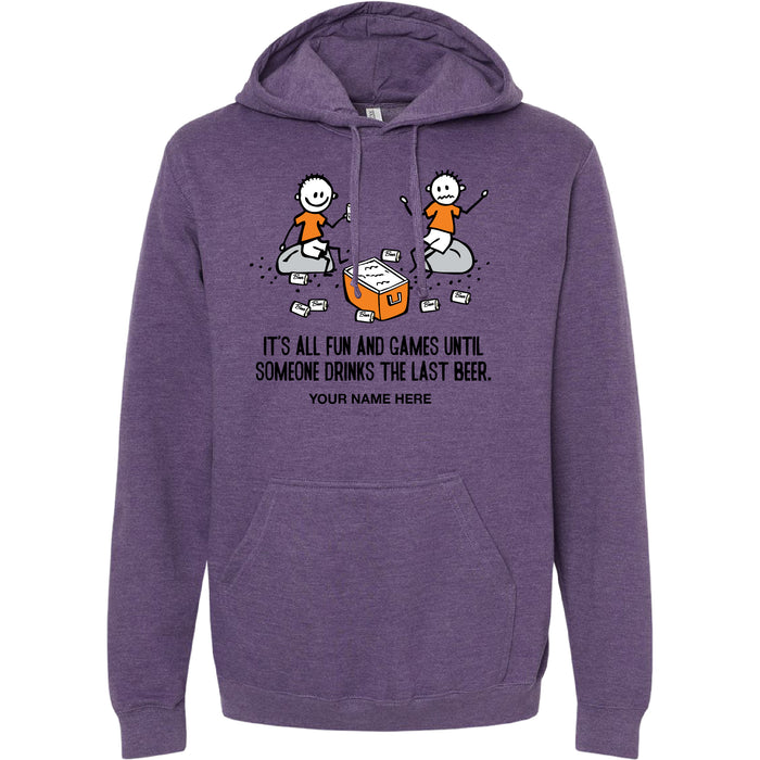 FUN AND GAMES BEER HOODIE