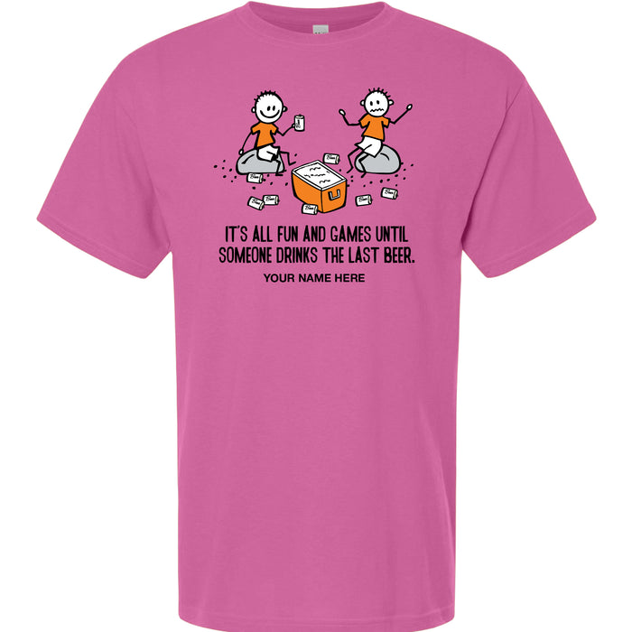 FUN AND GAMES BEER T-SHIRT