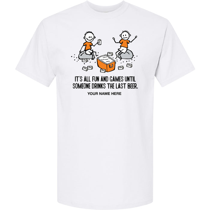 FUN AND GAMES BEER T-SHIRT