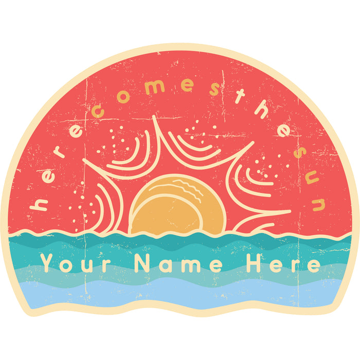 HERE COMES THE SUN VINYL STICKER