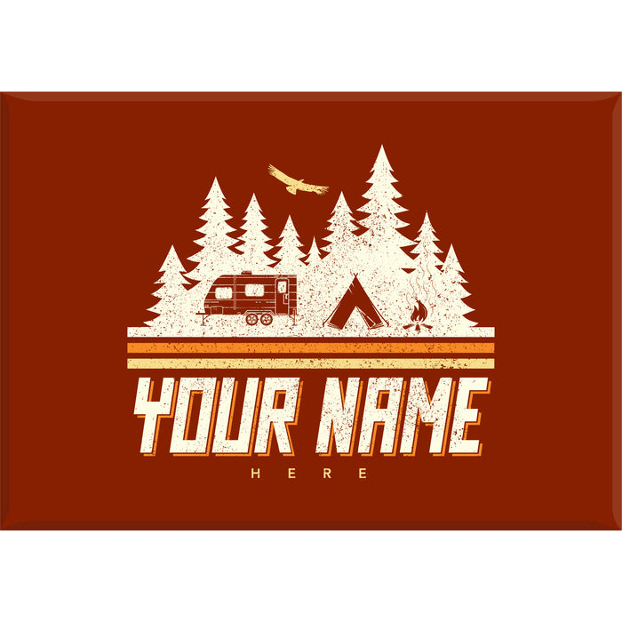 RETRO MOUNTAINS CAMP MAGNET