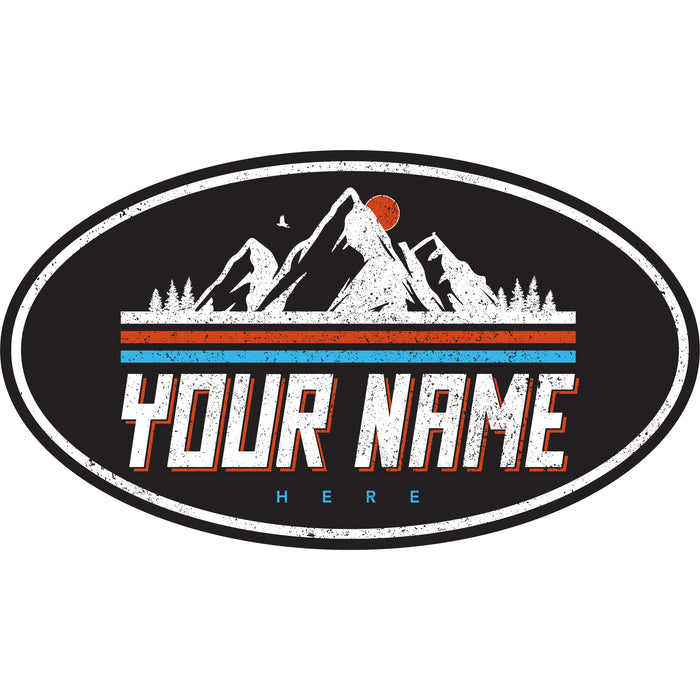 RETRO MOUNTAINS VINYL STICKER