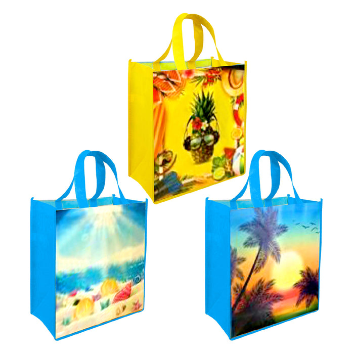 144pc Beach Style Tote Bags on Display