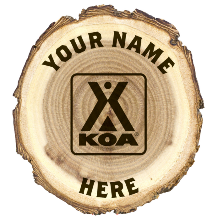 KOA 'Logo' Tree Log Ornament