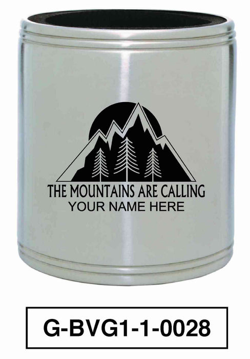 "Mountains are Calling" Insulated beverage holder