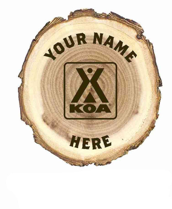 KOA 'Logo' Tree Log Magnet
