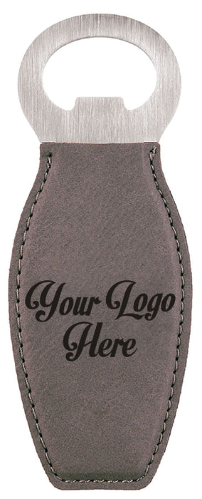 Custom Logo Leatherette Bottle Opener Magnet