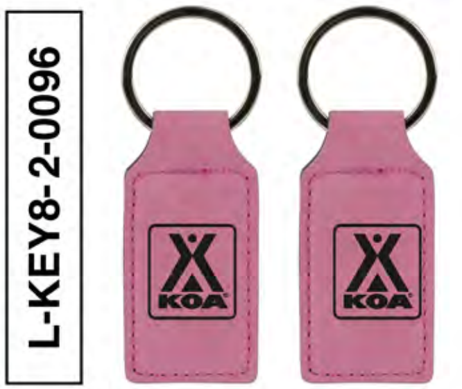 KOA Logo Leatherette Keychain