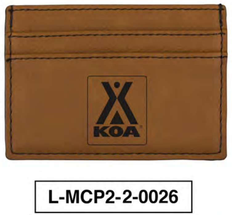 KOA LEATHERETTE MONEY CLIP - L-MCP1-2-0026