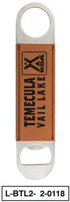 LEATHERETTE BOTTLE OPENER (12 PER CASE)