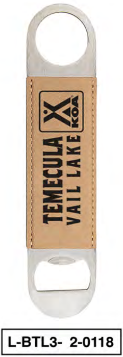 LEATHERETTE BOTTLE OPENER (12 PER CASE)