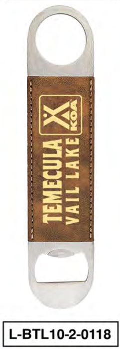 LEATHERETTE BOTTLE OPENER (12 PER CASE)