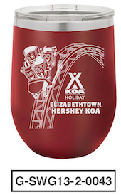 HERSHEY KOA - STEMLESS WINE GLASS 120z - (6 UNITS PER CASE)