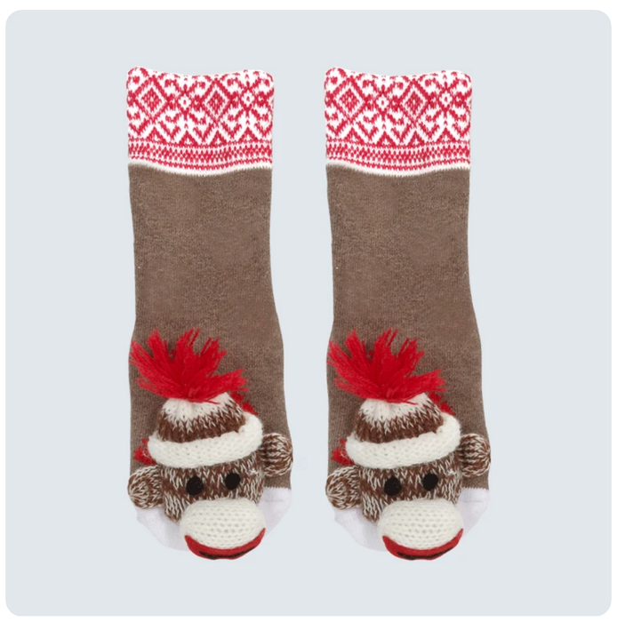 MESSY MOOSE SOCK MONKEY AZTEK TRIM SOCKS - 28002