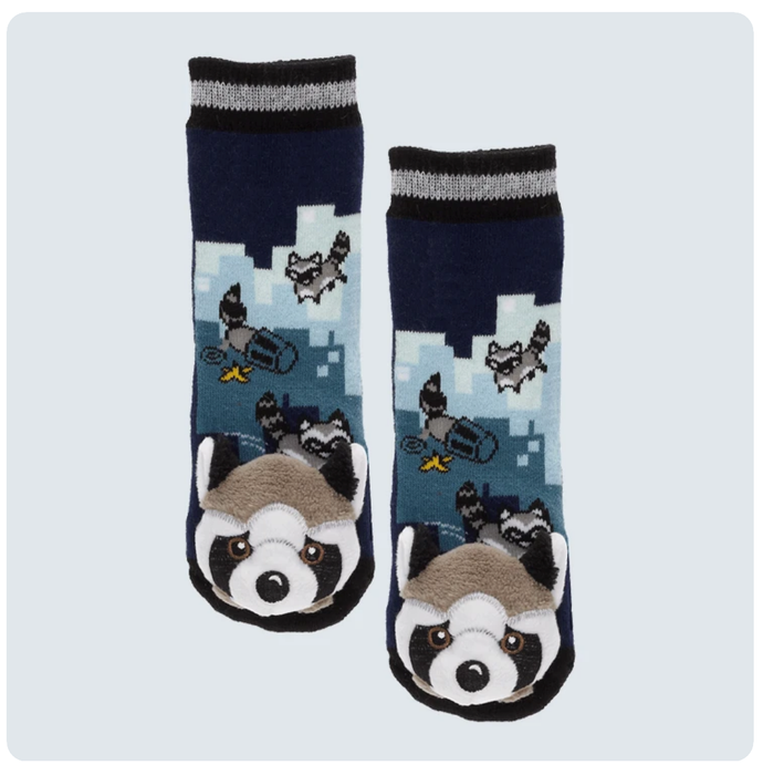 MESSY MOOSE CITY RACOON SOCKS- 27046