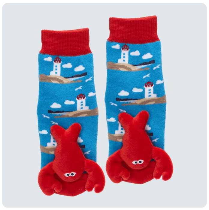 MESSY MOOSE LIGHTHOUSE LOBSTER SOCKS - 27047