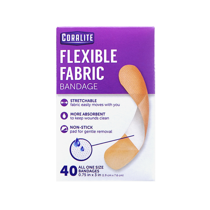 Coralite Flexible Fabric Bandages 40 pack