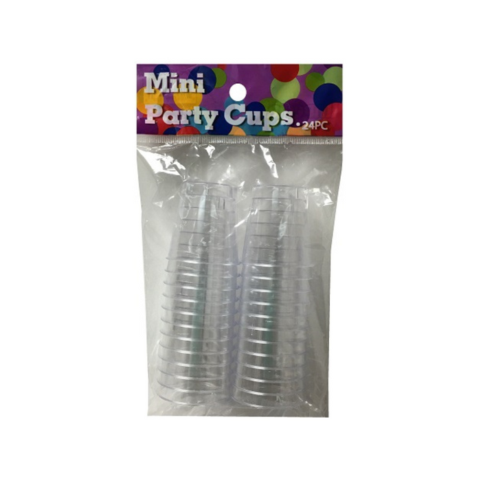24 Pack Shot Cups Clear
