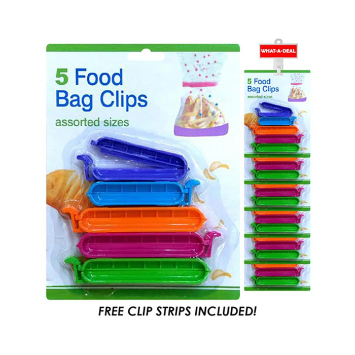 5 Piece Food Bag Clips