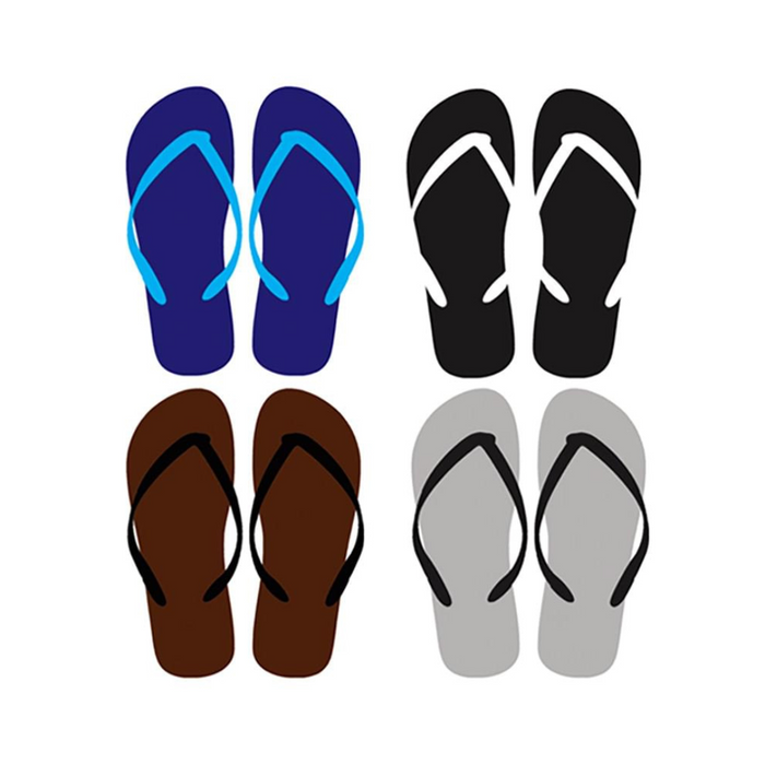 Mens Flip Flops. 4 Assorted Styles & Sizes 7.5-11