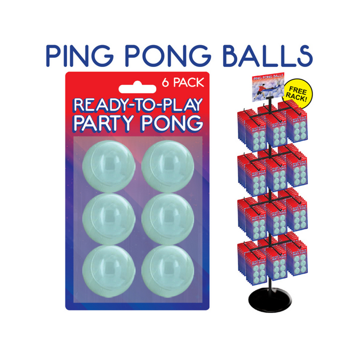 240pc Pong Ball Display - 6 pack balls