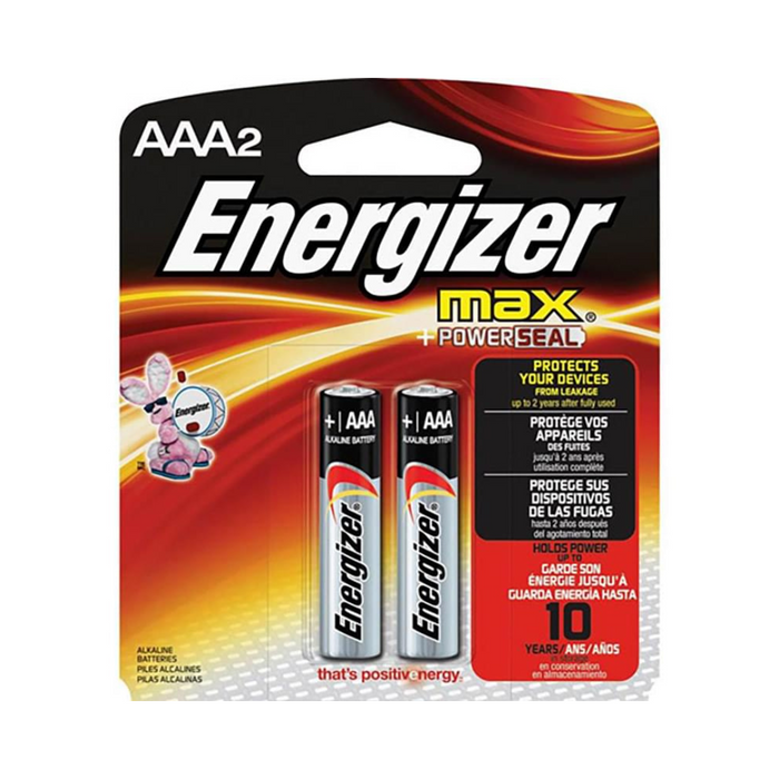 Energizer 2 pack AAA batteries 48