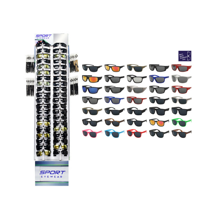 180pc Sport Sunglasses Display