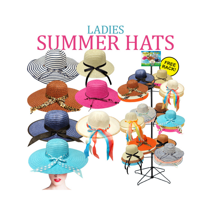 Ladies Summer Hat 120 Pc Display