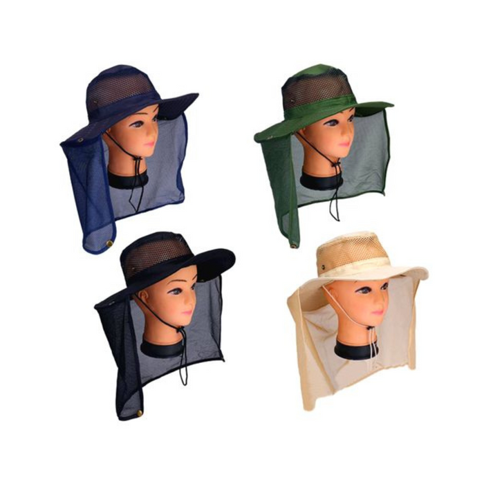 Floppy Solid Color Hats With Neck Flap