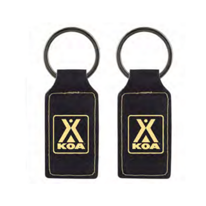 KOA Logo Leatherette Keychain