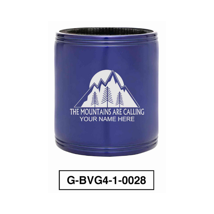 "Mountains are Calling" Insulated beverage holder