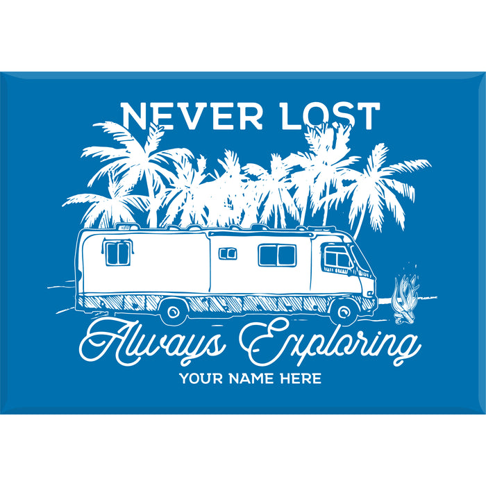 NEVER LOST ALWAYS EXPLORING (PALM) MAGNET