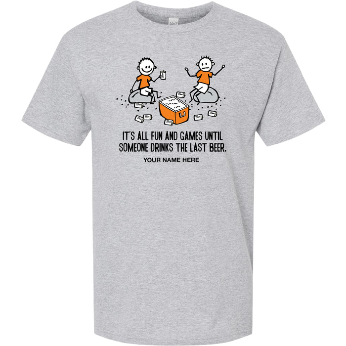 FUN AND GAMES BEER T-SHIRT