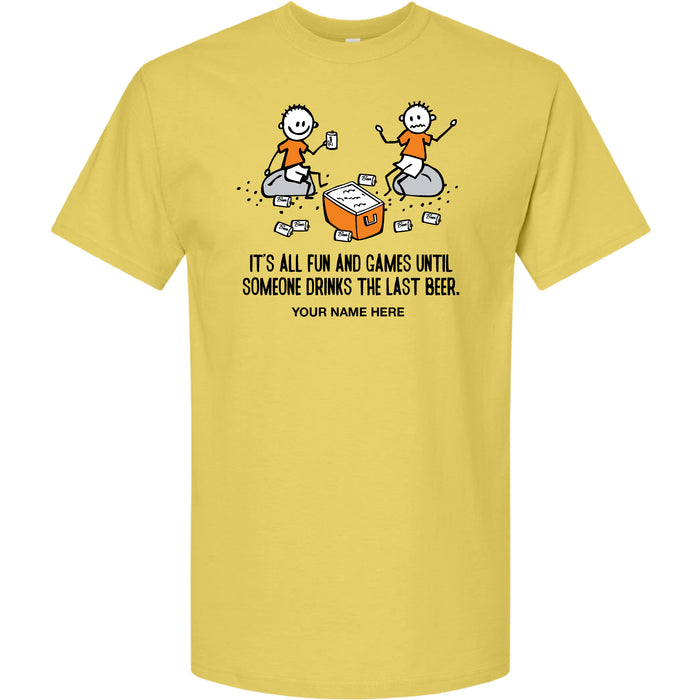 FUN AND GAMES BEER T-SHIRT