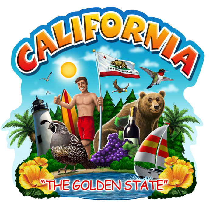 STATE MONTAGE - CALIFORNIA - 105